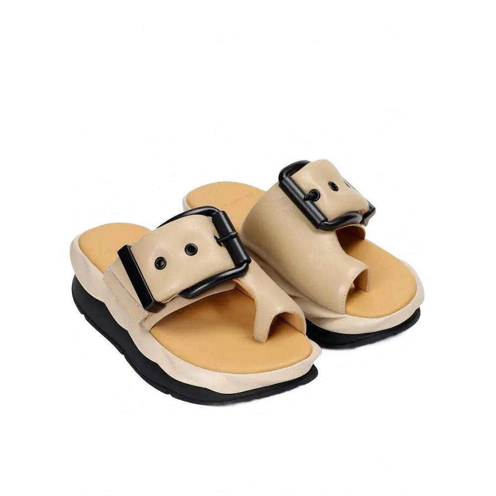 NEW 4CCCCEES women's mellow glow sandals in skin